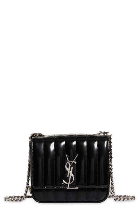 Saint Laurent Small Vicky Quilted Crossbody Bag 